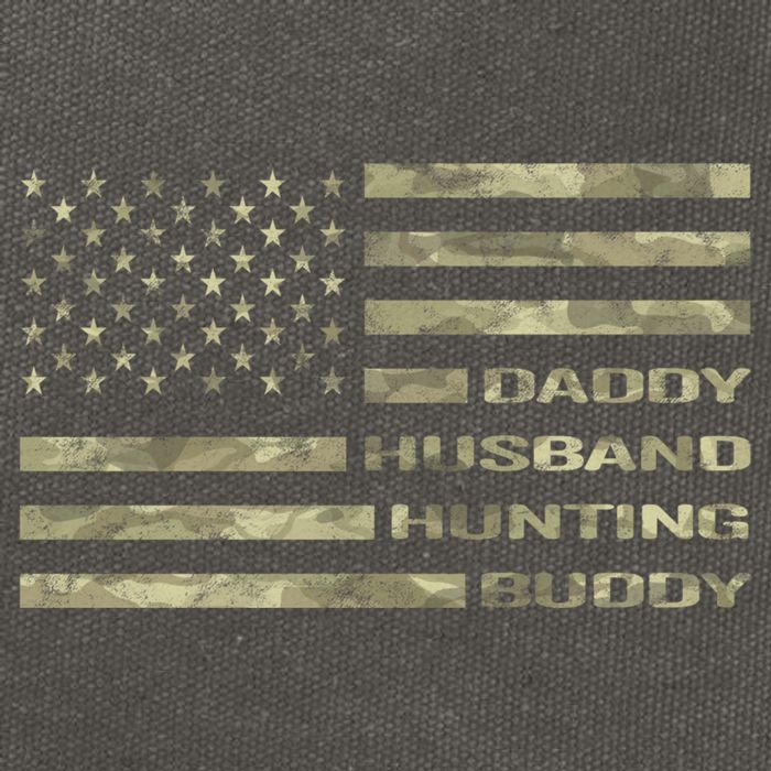 Hunting Dad Father Gift Cotton Canvas Backpack