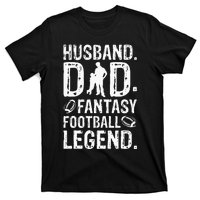 Husband Dad Fantasy Football Legend T-Shirt