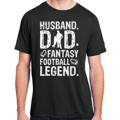 Husband Dad Fantasy Football Legend Adult ChromaSoft Performance T-Shirt