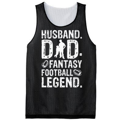 Husband Dad Fantasy Football Legend Mesh Reversible Basketball Jersey Tank