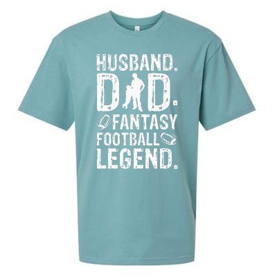 Husband Dad Fantasy Football Legend Sueded Cloud Jersey T-Shirt