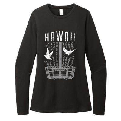 Hawaii Disc Golf Player Breaking Chains Birdie Gift Womens CVC Long Sleeve Shirt