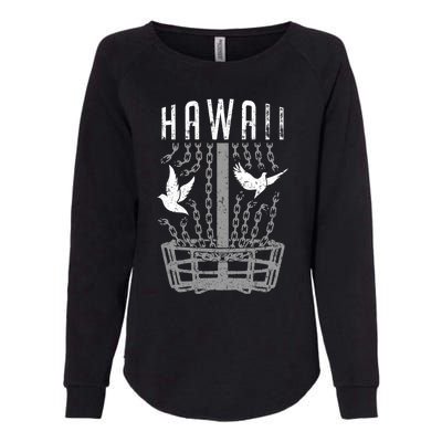 Hawaii Disc Golf Player Breaking Chains Birdie Gift Womens California Wash Sweatshirt