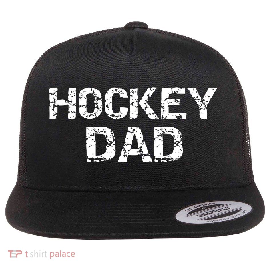 Hockey Dad Gift For Men Sports Father Gift From Sons Flatbill Hat