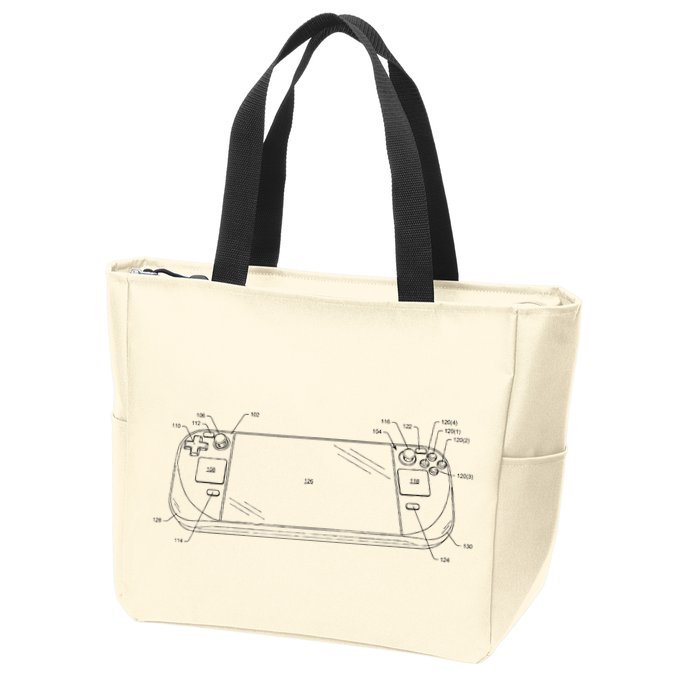Handheld Deck Gamer Steam Zip Tote Bag