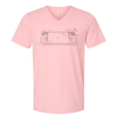 Handheld Deck Gamer Steam V-Neck T-Shirt