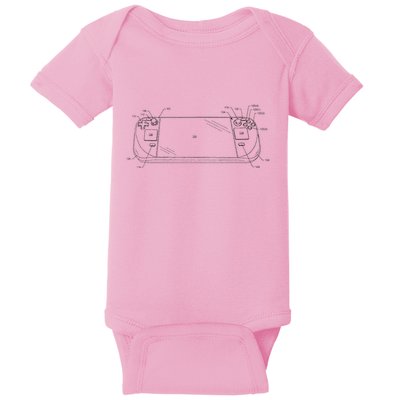 Handheld Deck Gamer Steam Baby Bodysuit