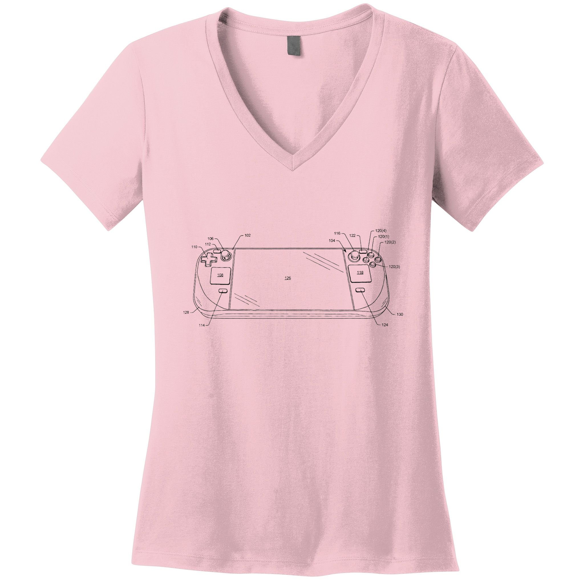 Handheld Deck Gamer Steam Women's V-Neck T-Shirt