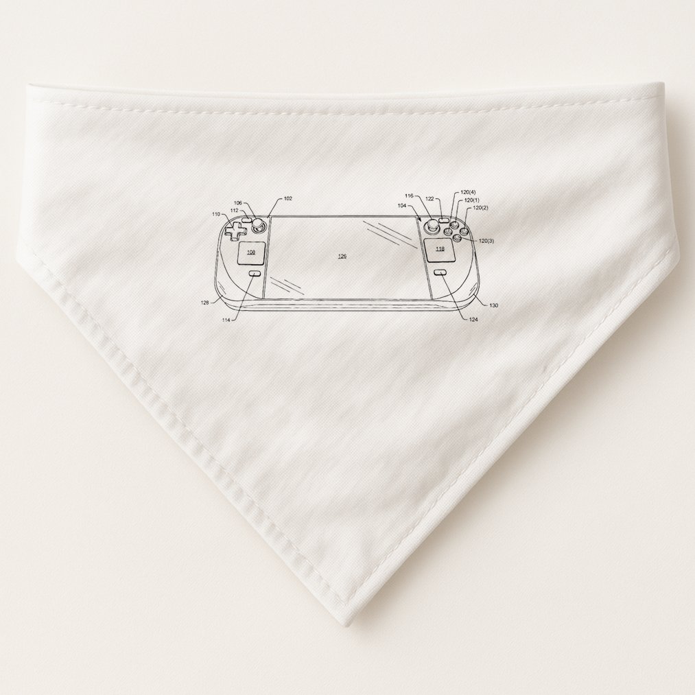 Handheld Deck Gamer Steam USA-Made Doggie Bandana