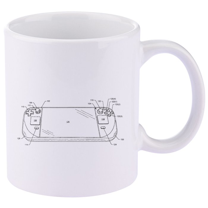 Handheld Deck Gamer Steam 11oz C Handle Ceramic Mug