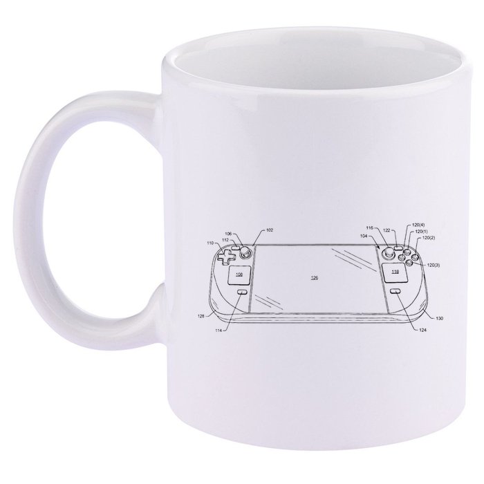 Handheld Deck Gamer Steam 11oz C Handle Ceramic Mug
