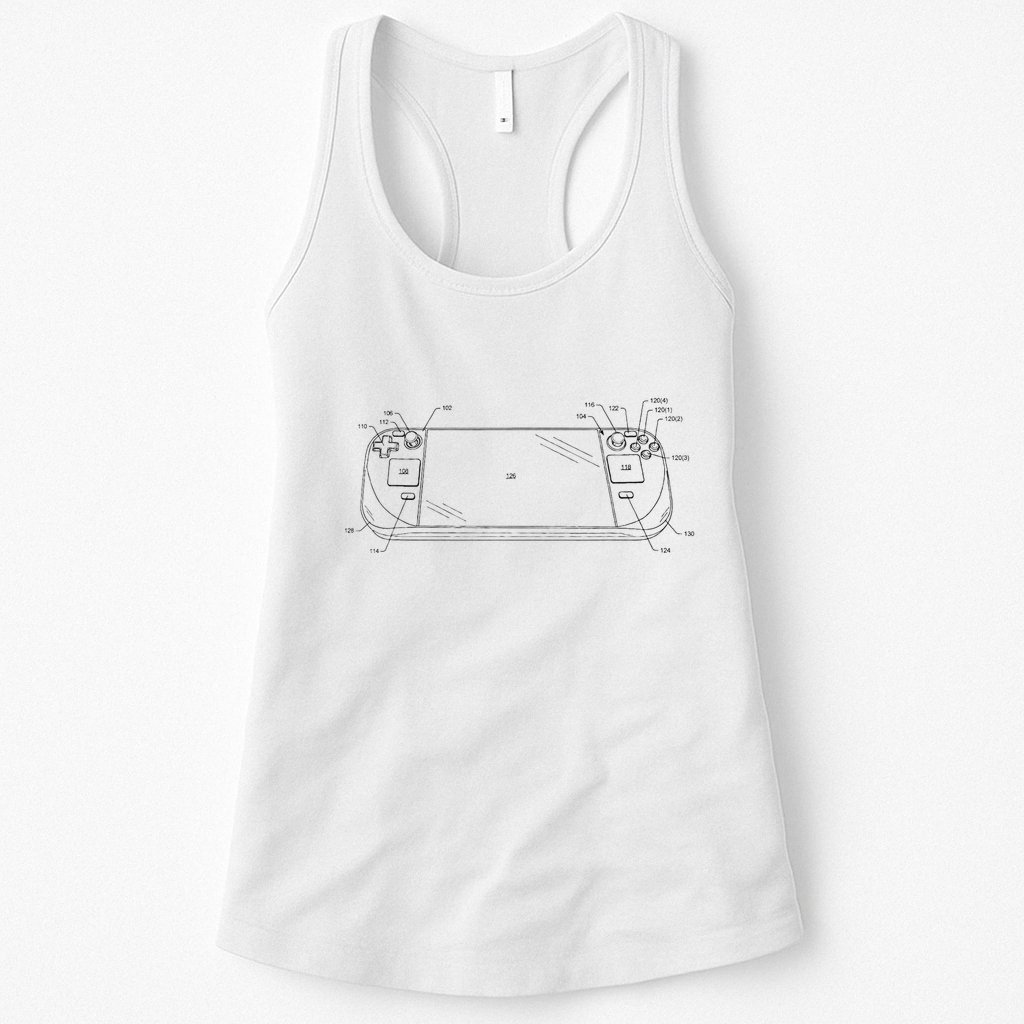 Handheld Deck Gamer Steam Womens Tank Top