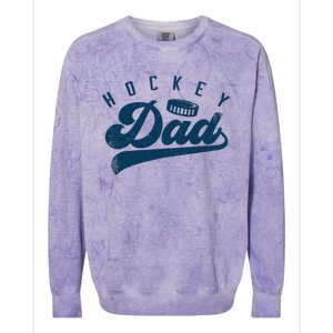 Hockey Dad Gifts Daddy Father's Day Colorblast Crewneck Sweatshirt