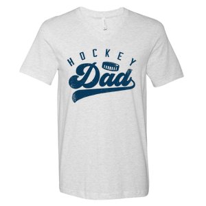 Hockey Dad Gifts Daddy Father's Day V-Neck T-Shirt