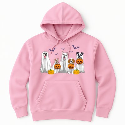 Halloween Dogs Ghost Pumpkins Spooky Hoodie