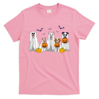 Halloween Dogs Ghost Pumpkins Spooky T-Shirt