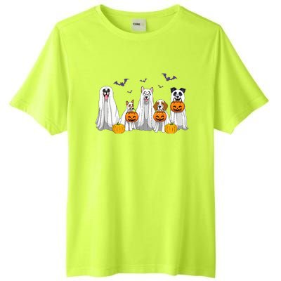 Halloween Dogs Ghost Pumpkins Spooky Tall Fusion ChromaSoft Performance T-Shirt