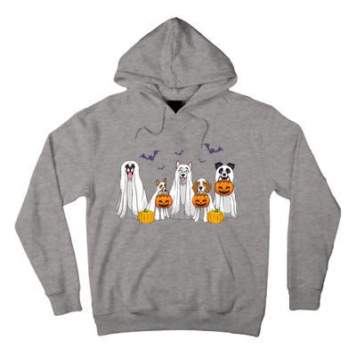 Halloween Dogs Ghost Pumpkins Spooky Tall Hoodie