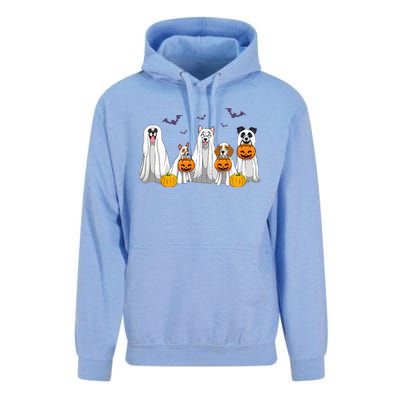 Halloween Dogs Ghost Pumpkins Spooky Unisex Surf Hoodie