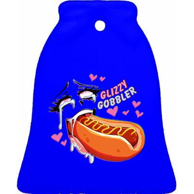 Hot Dog Glizzy Gobbler Number One Glizzy Ceramic Bell Ornament