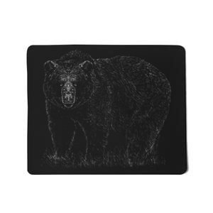 Hand Drawn Grizzly Bear Mousepad