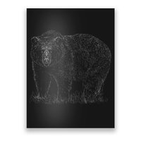 Hand Drawn Grizzly Bear Poster