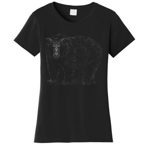 Hand Drawn Grizzly Bear Women's T-Shirt