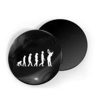 Human Disc Golf Evolution Retro Frisbee Golfer Disc Golfing Magnet