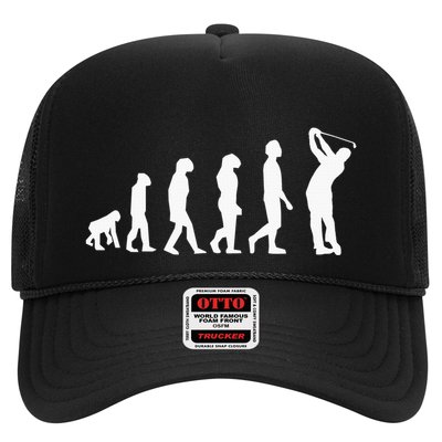 Human Disc Golf Evolution Retro Frisbee Golfer Disc Golfing Trucker Hat