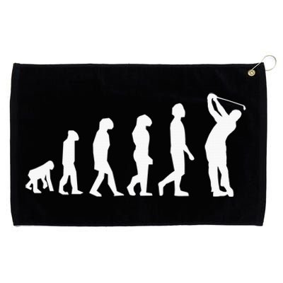 Human Disc Golf Evolution Retro Frisbee Golfer Disc Golfing Grommeted Golf Towel