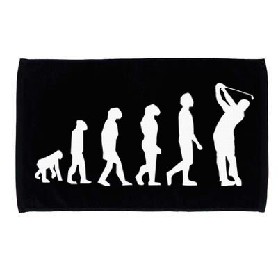 Human Disc Golf Evolution Retro Frisbee Golfer Disc Golfing Microfiber Hand Towel