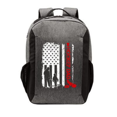 Hockey Dad Gift Hockey American Flag Vector Backpack