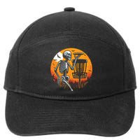 Halloween Disc Golf Disc Golfer Women 7-Panel Snapback Hat