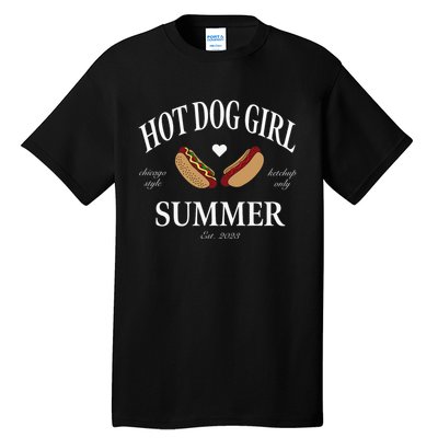 Hot Dog Girl Summer Tall T-Shirt