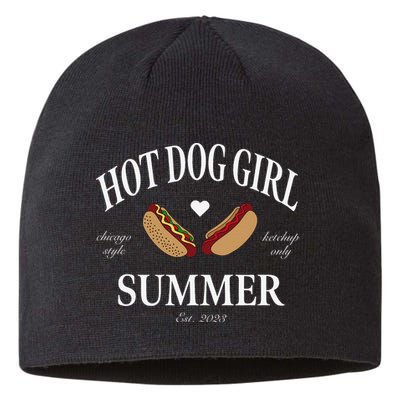 Hot Dog Girl Summer Sustainable Beanie