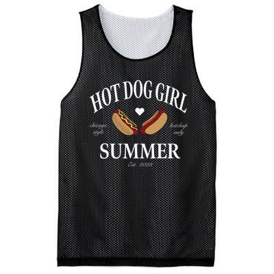 Hot Dog Girl Summer Mesh Reversible Basketball Jersey Tank