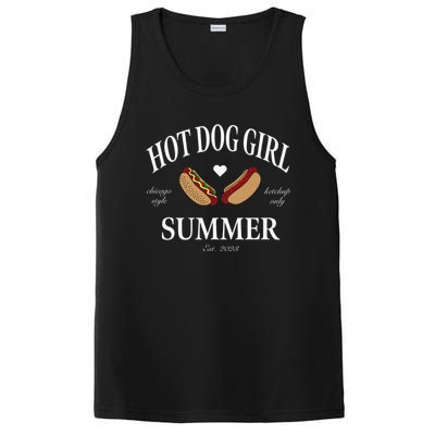 Hot Dog Girl Summer PosiCharge Competitor Tank