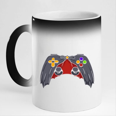 Halloween Dracula Gaming Controller Halloween Video Game Cute Gift 11oz Black Color Changing Mug