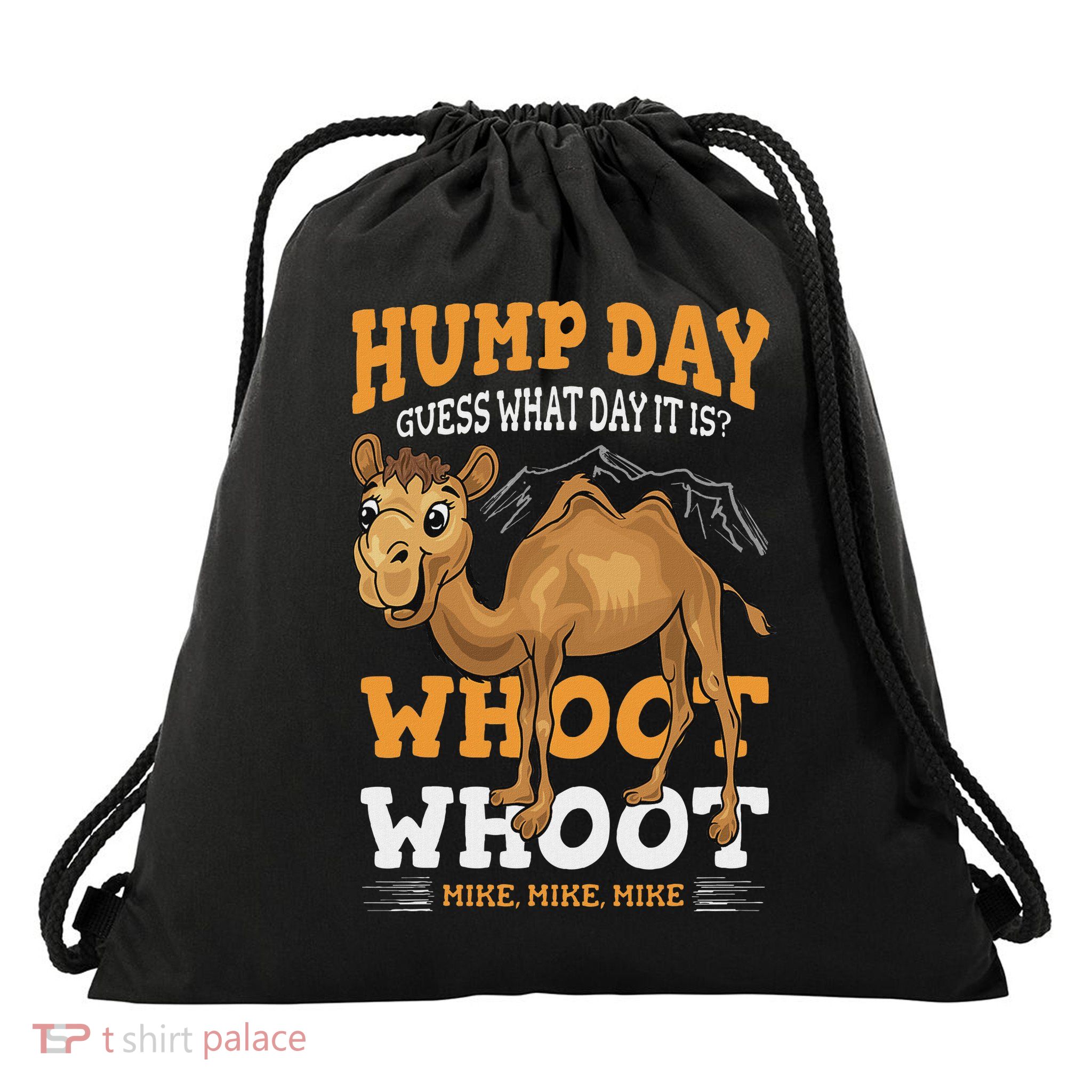 Hump Day Guess What Day It Is Camel Wednesday Gift Drawstring Bag