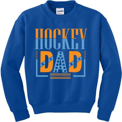 Hockey Dad Gift Fathers Day Cool Gift Kids Sweatshirt