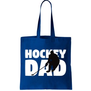 Hockey Dad Gift Hockey Silhouette Gift Father Cool Gift Tote Bag