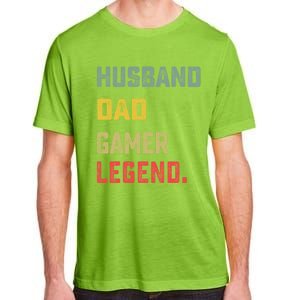 Husband Dad Gamer Legend FatherS Day Funny Gift Adult ChromaSoft Performance T-Shirt