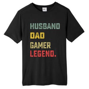 Husband Dad Gamer Legend FatherS Day Funny Gift Tall Fusion ChromaSoft Performance T-Shirt