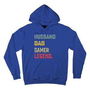 Husband Dad Gamer Legend FatherS Day Funny Gift Hoodie