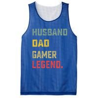 Husband Dad Gamer Legend FatherS Day Funny Gift Mesh Reversible Basketball Jersey Tank