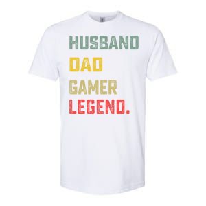 Husband Dad Gamer Legend FatherS Day Funny Gift Softstyle CVC T-Shirt