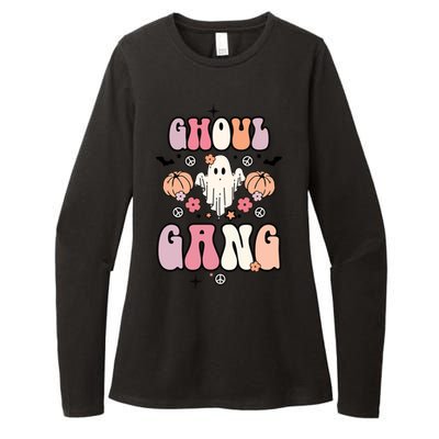 Halloween Day Ghoul Gang Ghost Retro Halloween Womens CVC Long Sleeve Shirt