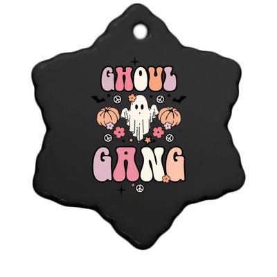 Halloween Day Ghoul Gang Ghost Retro Halloween Ceramic Star Ornament