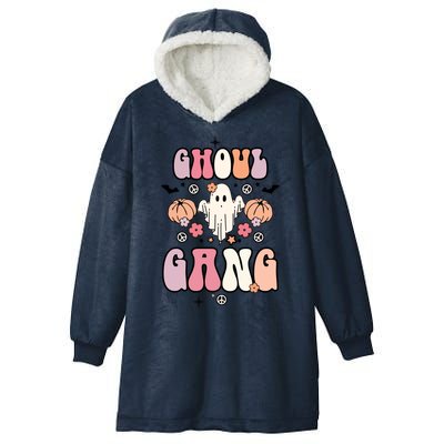 Halloween Day Ghoul Gang Ghost Retro Halloween Hooded Wearable Blanket