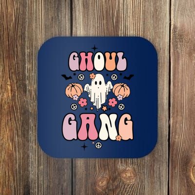 Halloween Day Ghoul Gang Ghost Retro Halloween Coaster